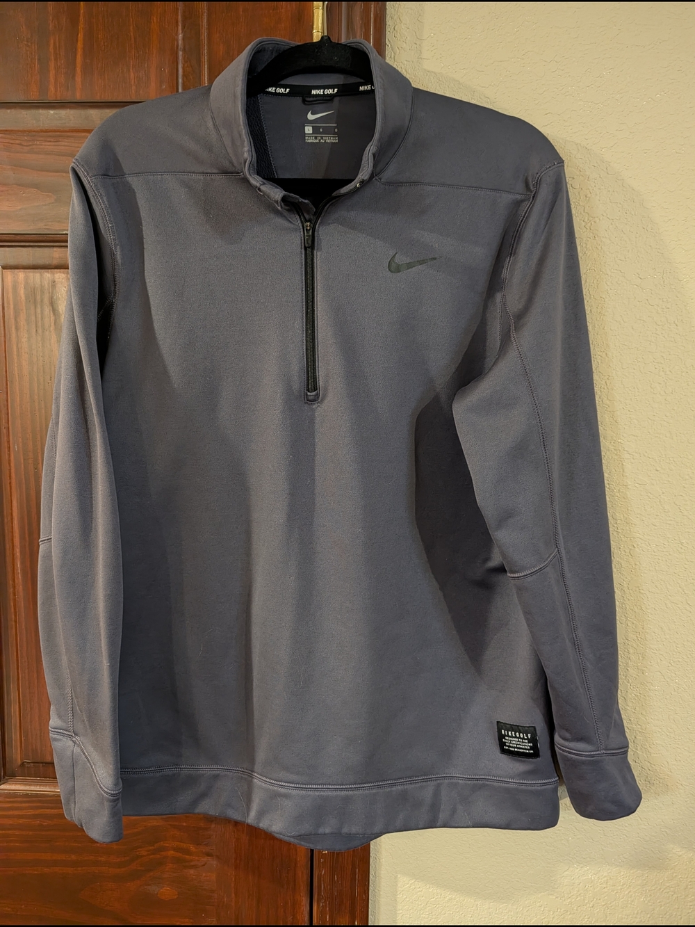Nike Golf Men's Size But Also Unisex Gray 3/4 Quarter-Zip Pullover Jacket